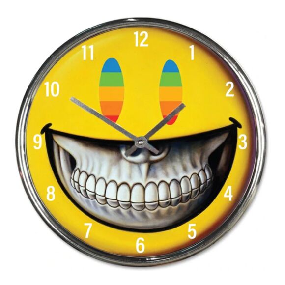 Ron English - Grin Smiley Wall Clock - - Picture 1 of 1